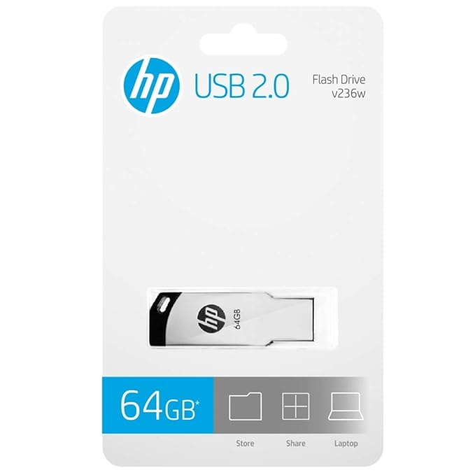 HP v236w USB 2.0 64GB Pen Drive, Metal - Image 5